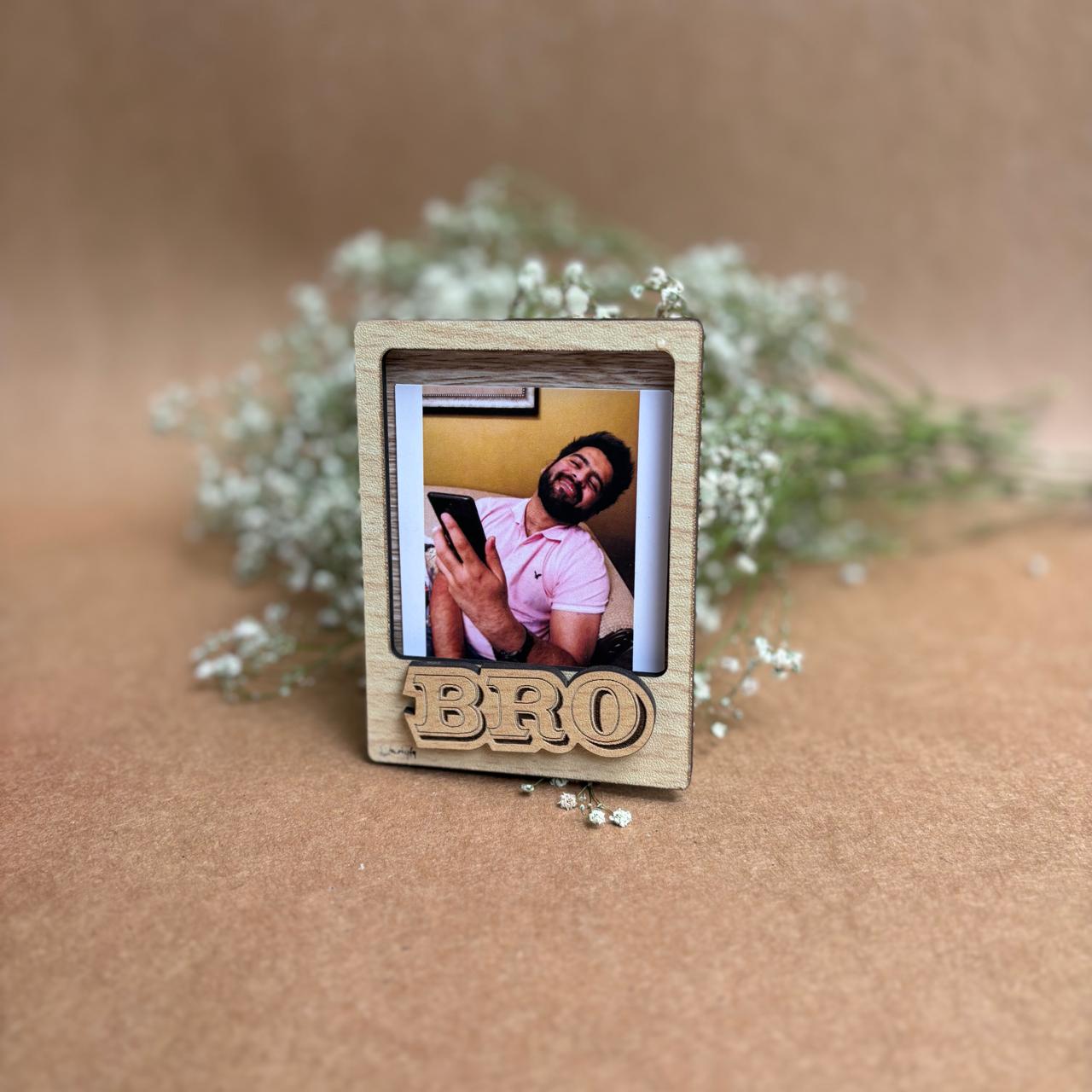 Bro Sis Love Photo Frame Magnet