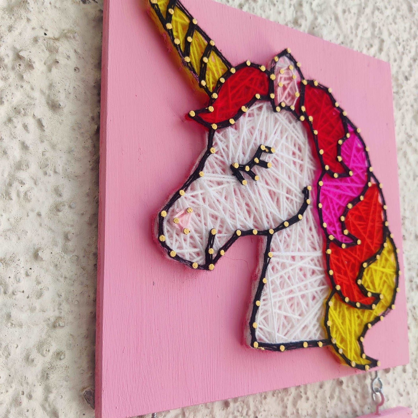 Pink Unicorn Nameplate