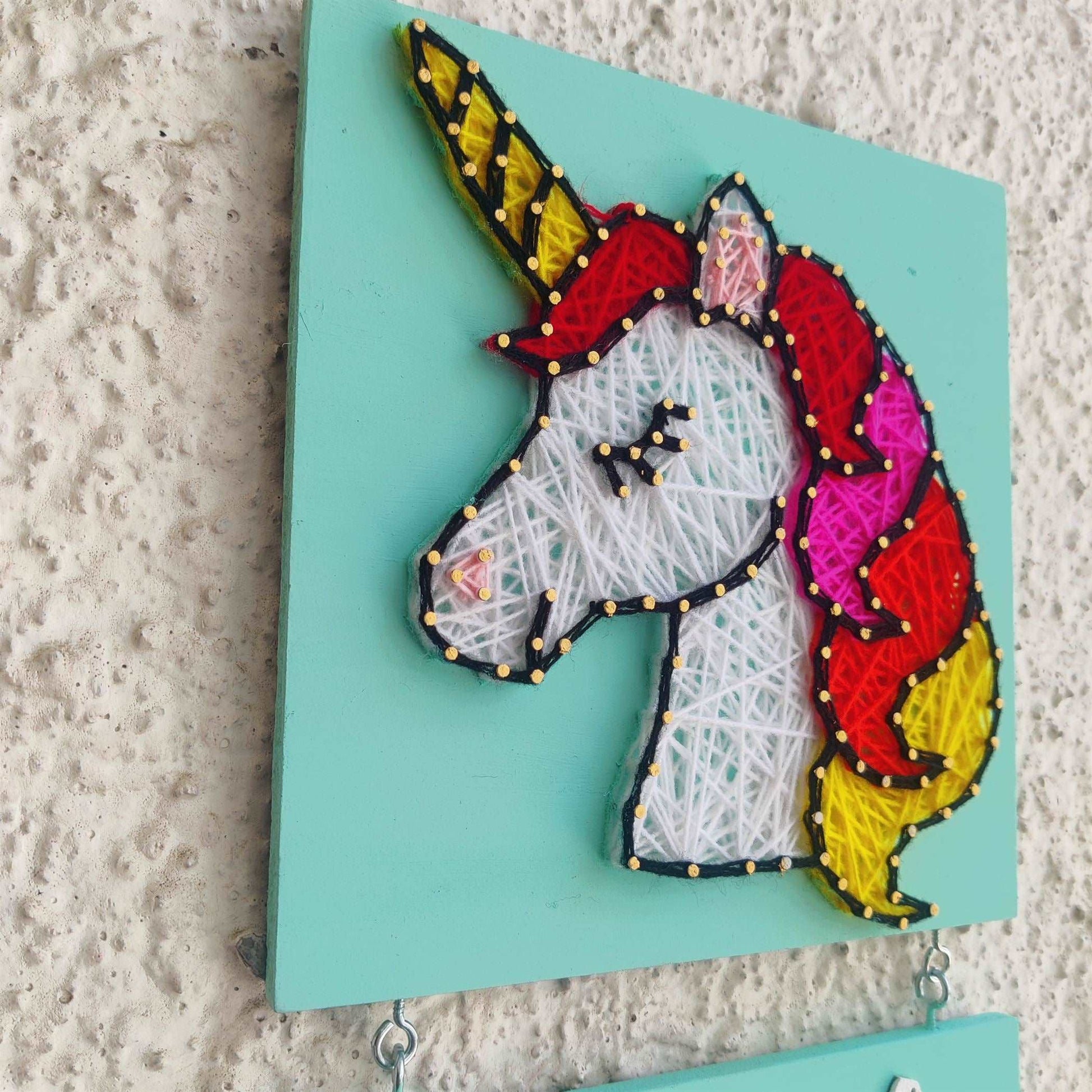 Aqua Unicorn Nameplate