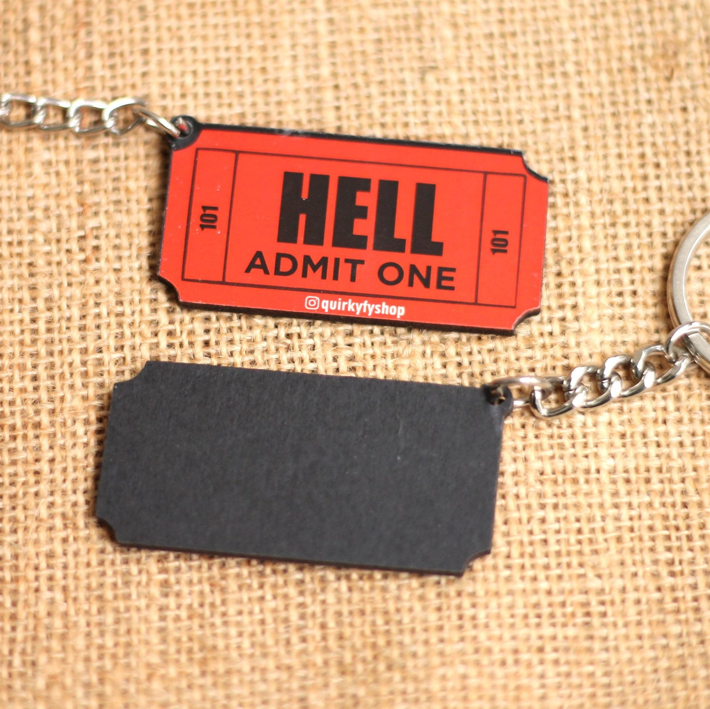 Hell Ticket Keychain