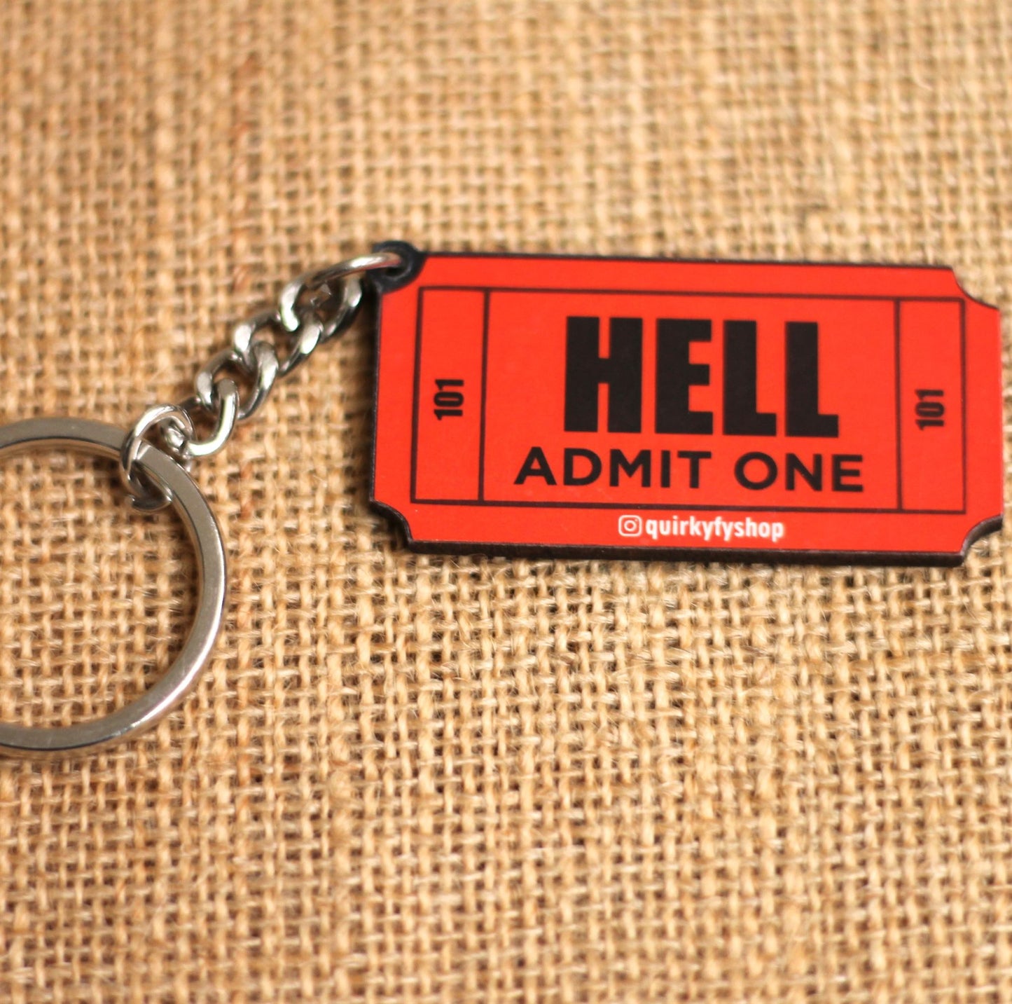 Hell Ticket Keychain