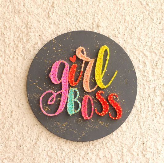 Girl Boss String Art