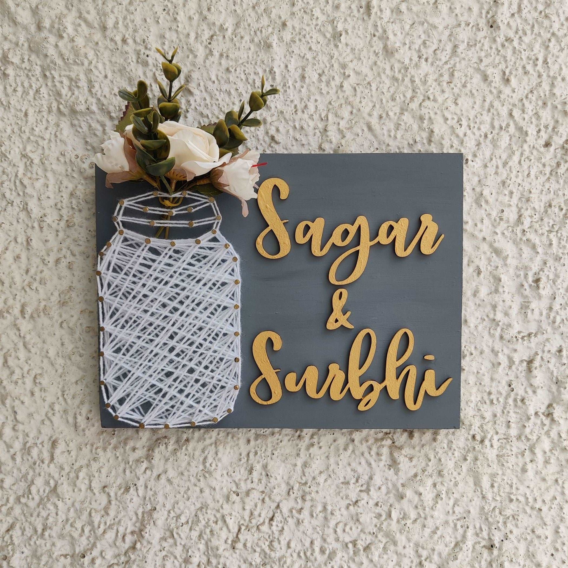 Mason Jar Nameplate