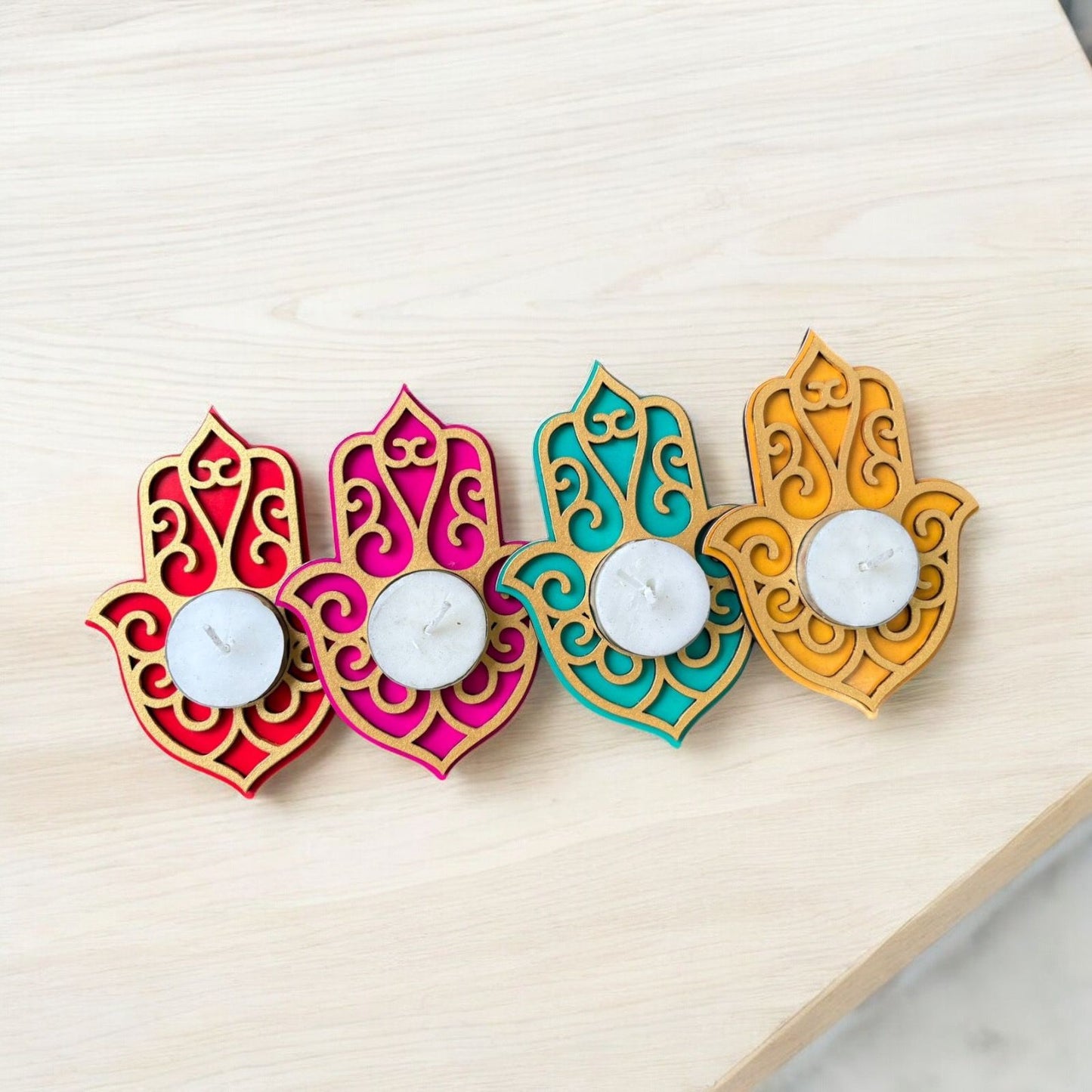 The Hamsa Flower Diya (Set Of 5)