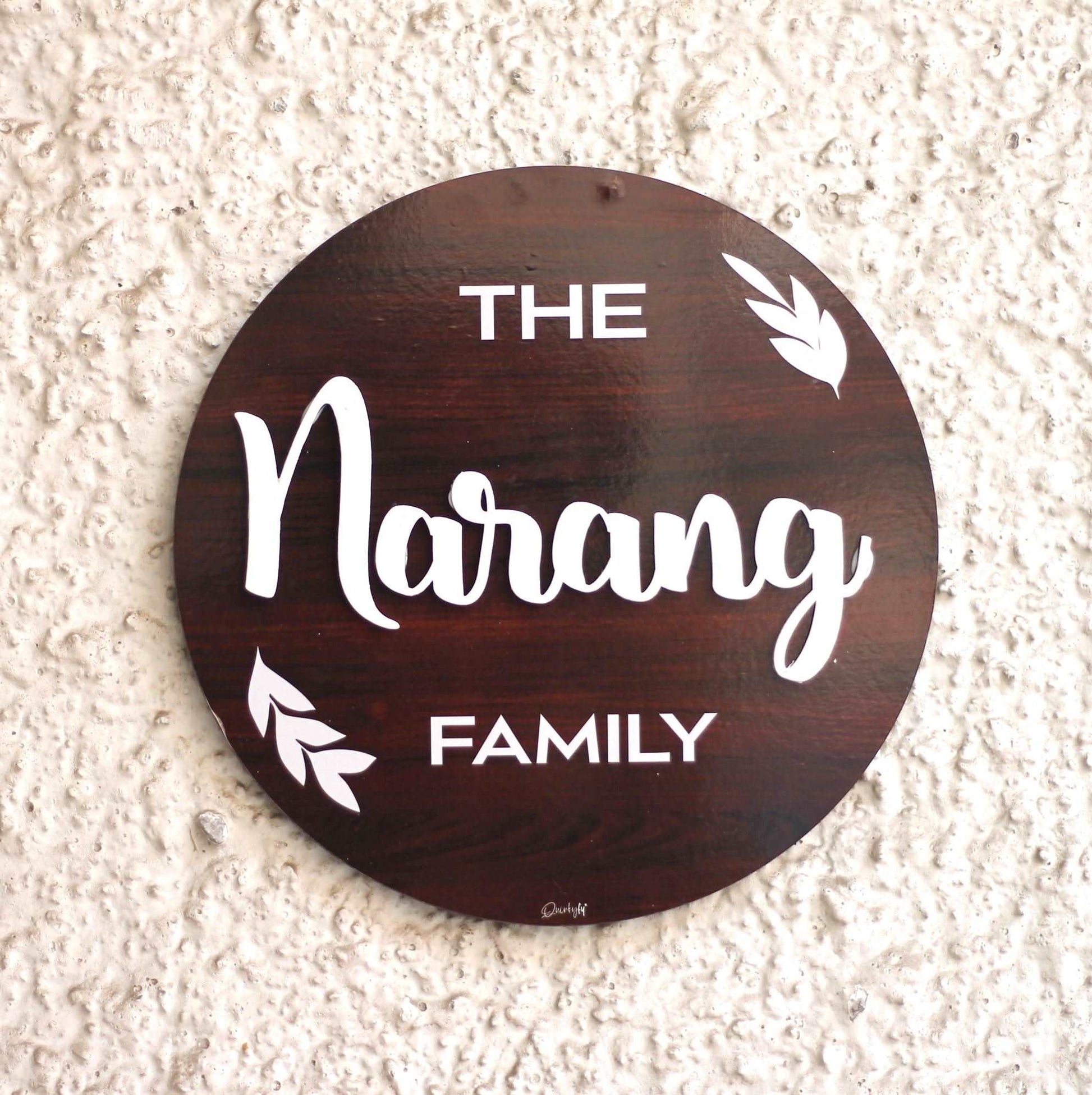 The Family Nameplate