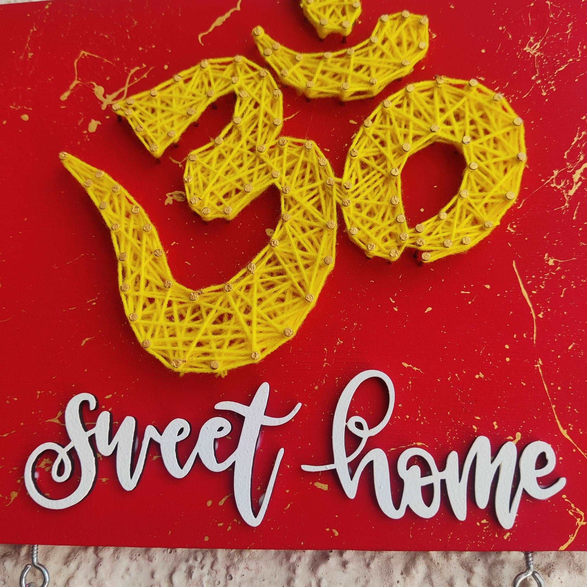 Om Sweet Home Nameplate