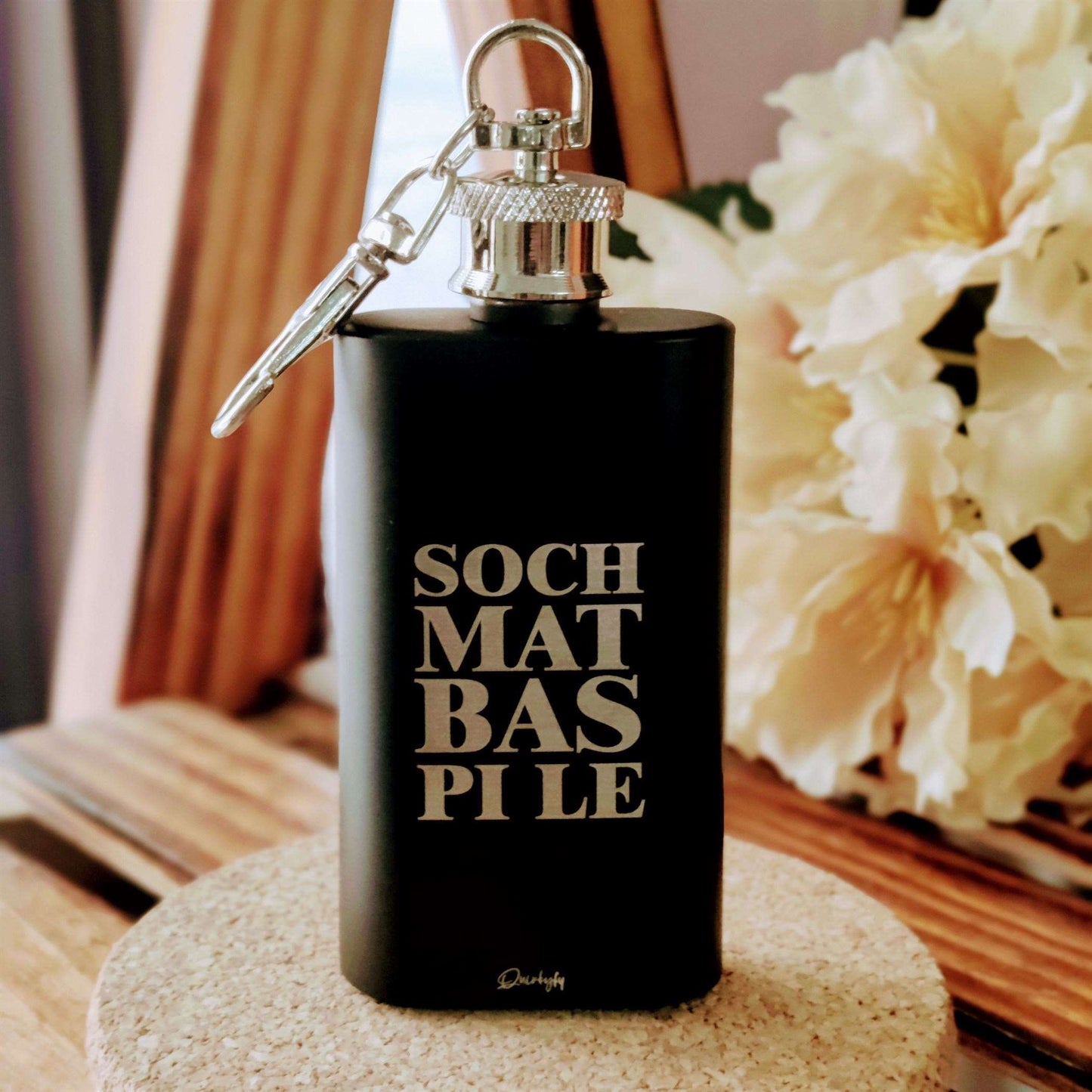 SOCH MAT BAS PI LE 60ml Hipflask Keychain