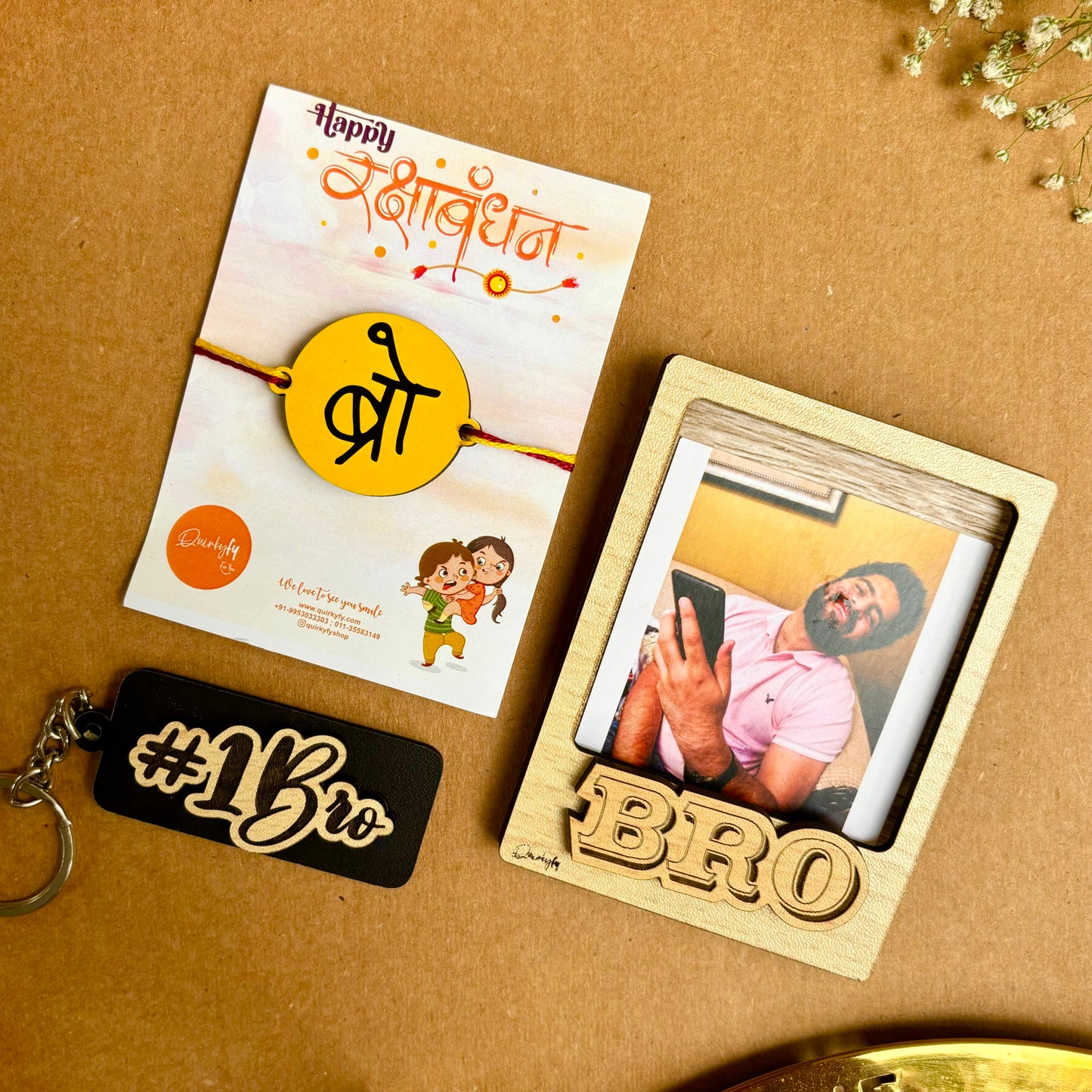 No. 1 Bro Rakhi Gift Set