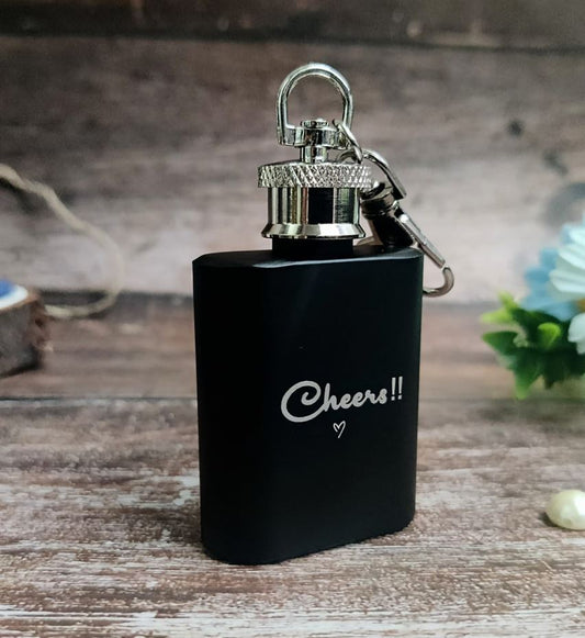 Cheers 30mL Hipflask Keychain