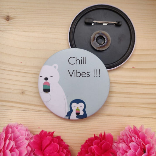 Chill Vibes Badge Magnet